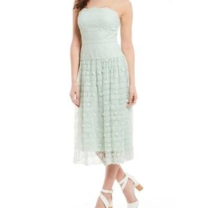 Gianni Bini Mint Lace Midi Dress